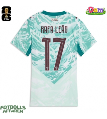 Portugal Rafael Leao #17 Bortatröja Kvinnor VM 2026 Kortärmad
